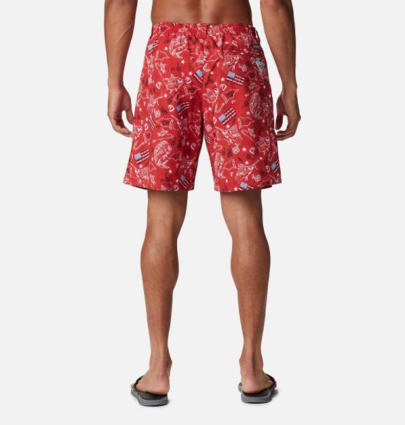 Columbia PFG Super Backcast Shorts Red For Men's NZ2738 New Zealand